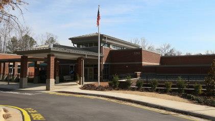 Root Elementary Building Entrance